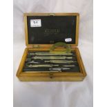 Compass set by Wedoco in wooden box