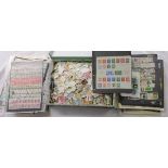 Stamps - 12k plus used & mint & collection of well filled stock sheets