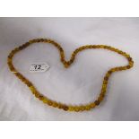 Beaded necklace - Possibly Amber