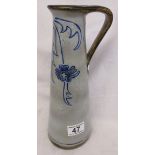 Unusual signed Denby grey jug