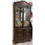 Mahogany glazed cabinet