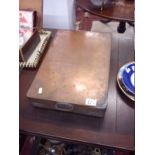 Old copper warming box