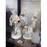 4 Porcelain figures