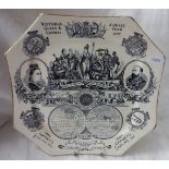 Early commemorative plate - Royal Worcester?