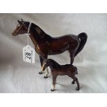 Beswick horse & foal