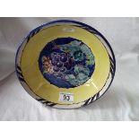 Bough pottery bowl signed EA circa 1924