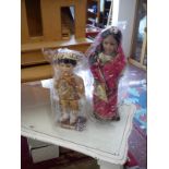 2 modern Indian dolls