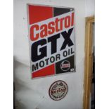 Castrol GTX & Norton advertising signs