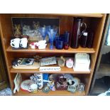 3 shelves of collectables