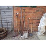 Collection of garden tools