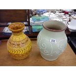 2 vases - Denby & W German