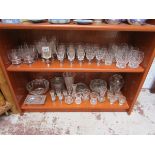 2 shelves of glass