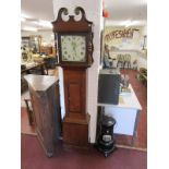 30 hour oak cased grandfather clock