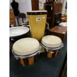 2 bongo drums