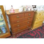 Victorian mahogany chest of 2 over 3 drawers