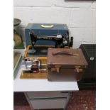 Singer sewing machine and miniature sewing machine