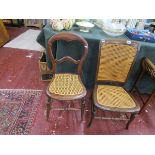 2 bergère bedroom chairs