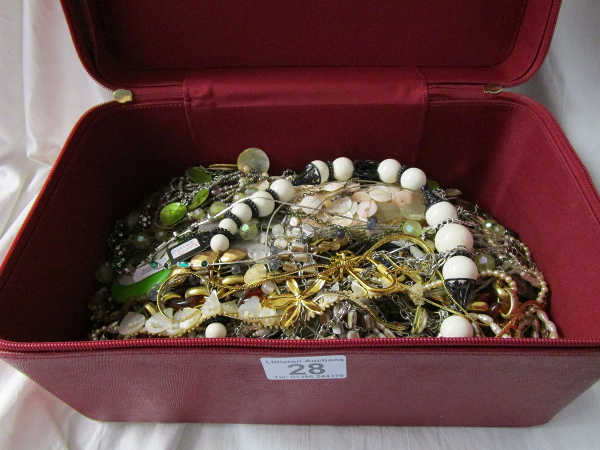 Box of costume jewellery