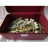 Box of costume jewellery