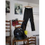 Motorbike leathers etc