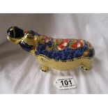 Crown Derby Hippopotamus - Gold stopper