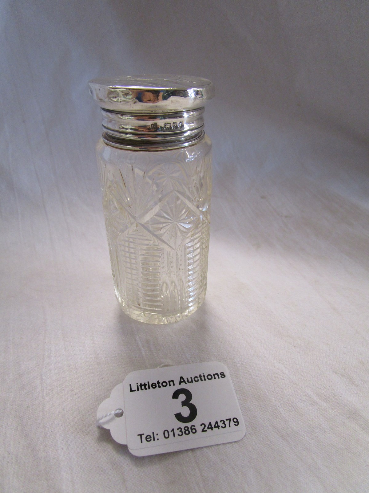 Silver mounted scent bottle