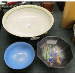 Large Shelley bowl, & 2 smaller bowls