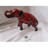 Royal Doulton 'Flambe' elephant figure