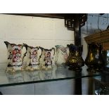 6 Victorian jugs, to include Lustre