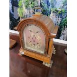 Victorian oak cased bracket clock