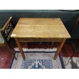 Retro child's oak desk