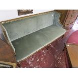 French gilt framed 3 seater