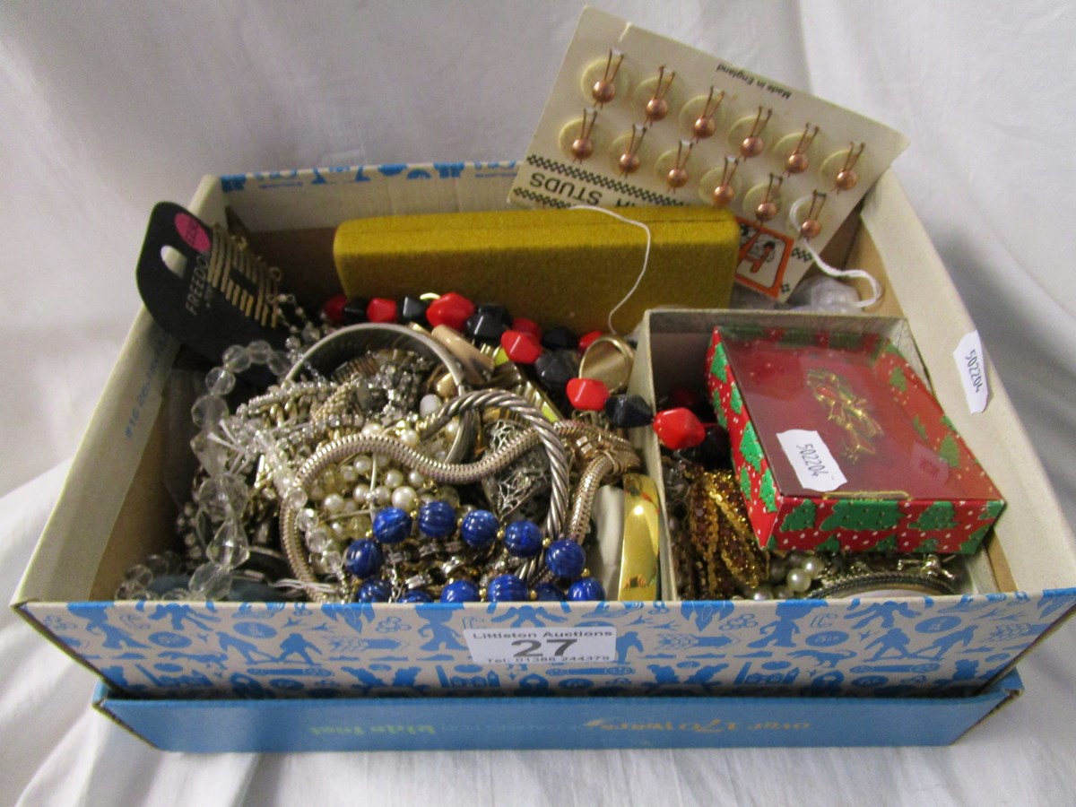 Box of costume jewellery