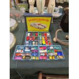 Collection of di-cast cars in Matchbox series collectors case