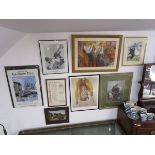 Collection of prints to include Pablo Picasso
