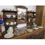 Large collection of china, glass & silver plate