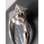 Silver Panther ring