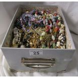 Large box of costume jewellery