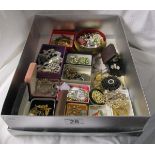 Box of costume jewellery