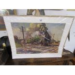 Terence Cuneo print - Locomotive