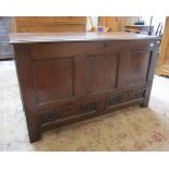 Early oak mule chest