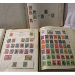 Stamps - 3 GB, Commonwealth, & World stamp albums - QV to GVI noted