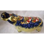 Royal Crown Derby paperweight - Hippopotamus