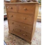 Pine chest of 2 over 3 drawers