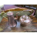 Copper kettle & coffee pot