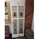 Pair of leaded light doors