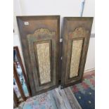 Pair of large decorative plaques