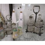 Collection of 4 cruet sets