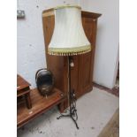 Wrought iron standard lamp