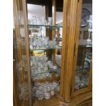 Large collection of glass (contents of cabinet)